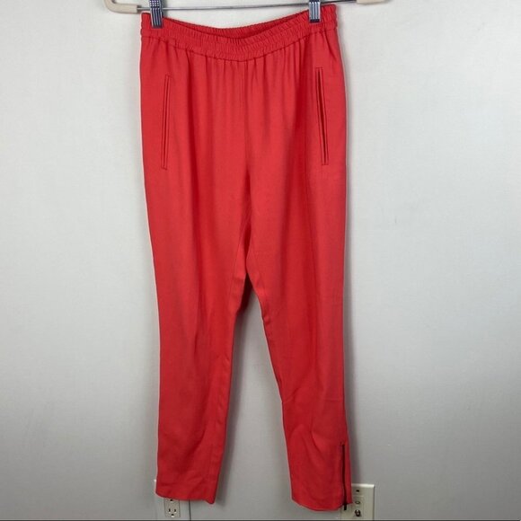 Stella McCartney Tamara Trousers Coral Red Womens Size 38 or US Size 4‎ Pants - Picture 14 of 15